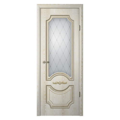 Дверь межкомнатная ЛЕОНАРДО, экошпон с патиной (ст. матовое)
